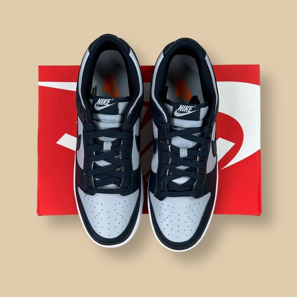 Vintage Y2K Nike Dunk Low Mens 10 Georgetown Navy Blue Grey Shoes DD1391-003 NWT - Picture 5 of 10